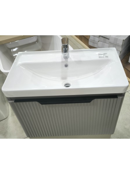 Подвесная тумба Ламис в комплекте с раковиной Selina (700 мм)